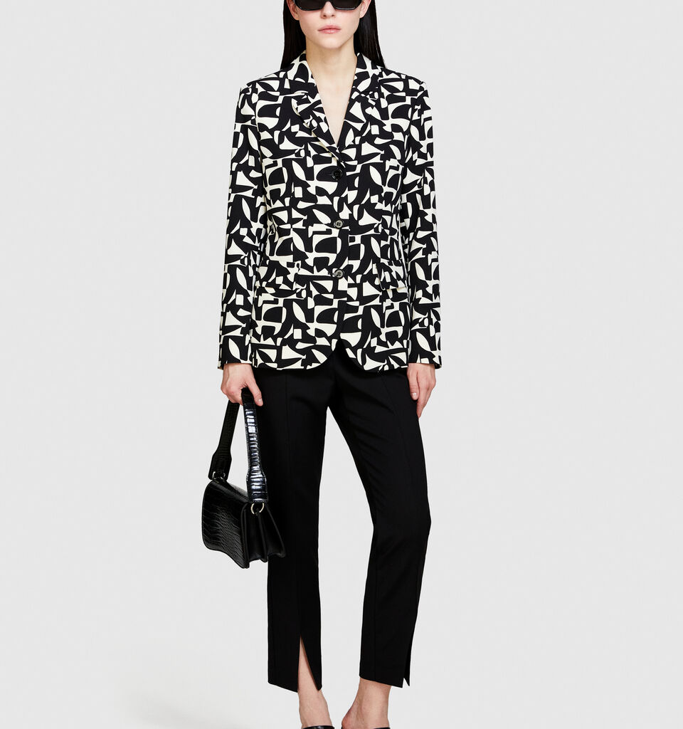 Cigarette trousers - women's skinny fit trousers - Black | Sisley image number 1